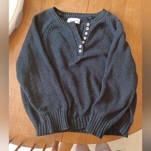 Tradlands River Henley Sweater Size S Black